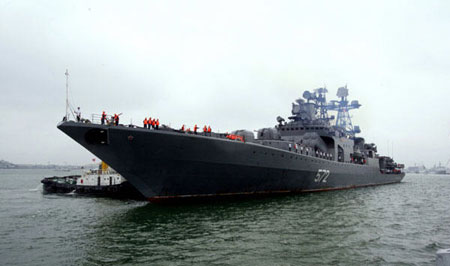 Russian submarine chaser opens to the public in Guangdong