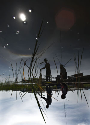 Beautiful solar halo in Dali, Yunnan