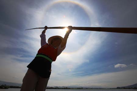 Beautiful solar halo in Dali, Yunnan