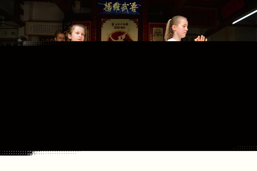 German girl learns Chinese martial art in East China's Yongchun