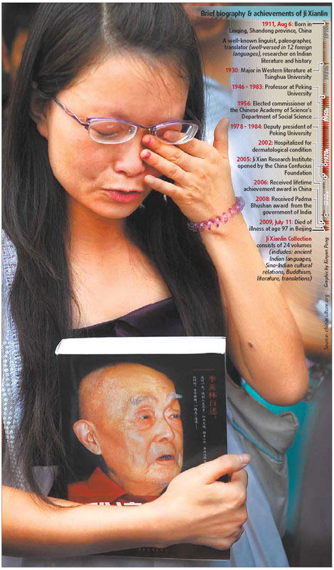 Chinese mourn Ji, acclaimed scholar