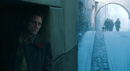 Daniel Craig swaps speedos for woolly jumpers in new film