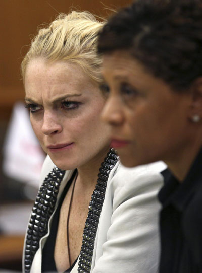Lindsay Lohan attend progress report hearing for 2007 drunk driving case