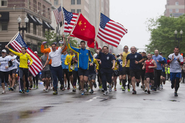Runners complete Boston Marathon to honor victims