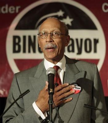 NBA巨星戴夫•賓當(dāng)選底特律市長(zhǎng)(圖)