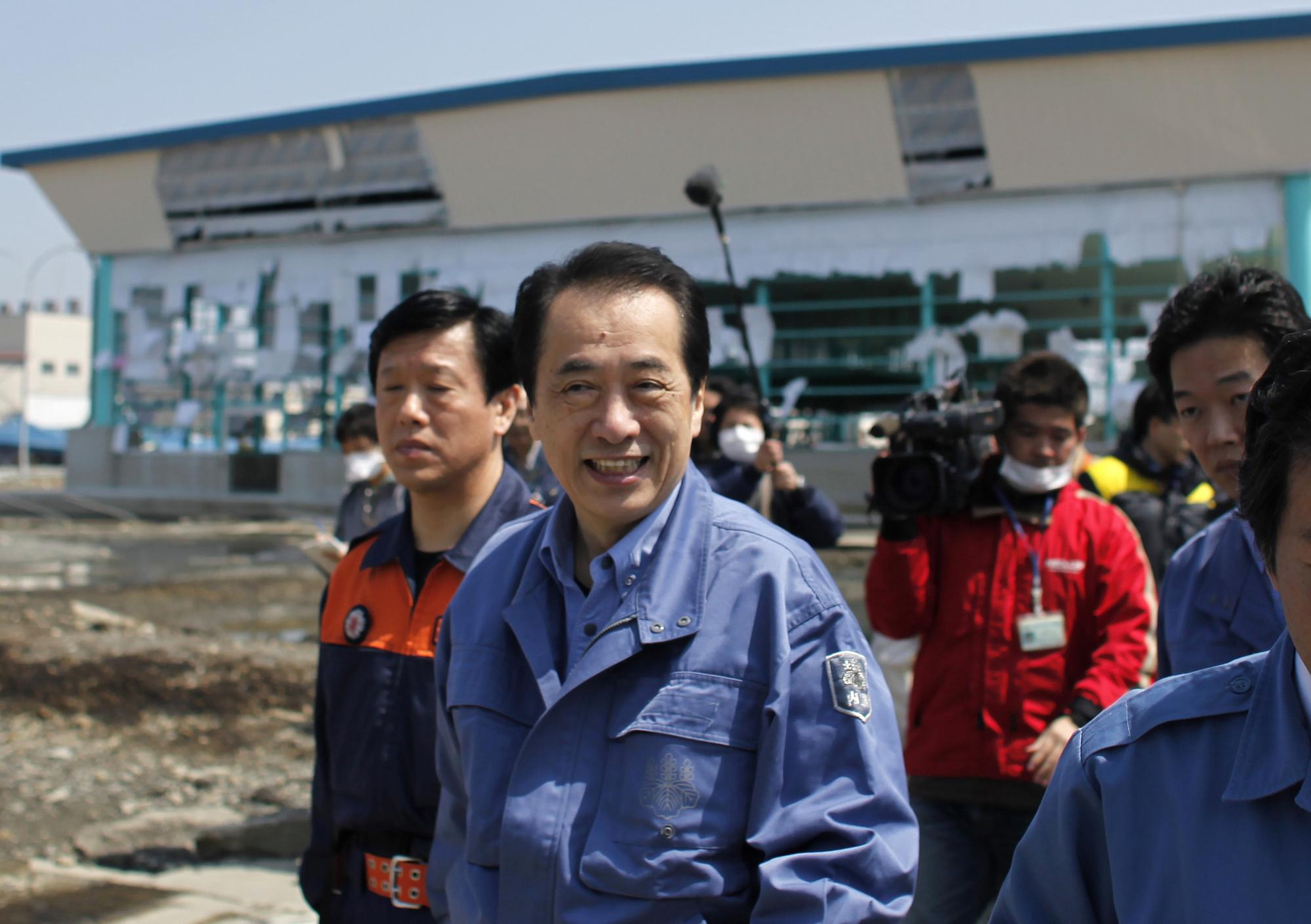 日本東電停止向海中排放污水 菅直人三度視察災區(qū)