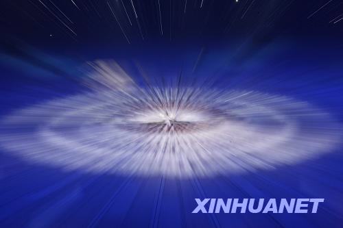 9月6日，北京2008年殘奧會開幕式在北京國家體育場舉行。這是開幕式上的文藝表演。