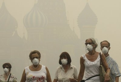俄酷熱天氣已奪命5000 莫斯科打響大火“保衛(wèi)戰(zhàn)”