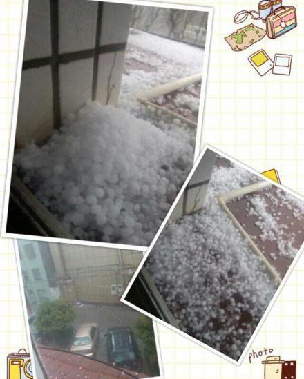 浙江多地遭遇冰雹 最大直徑超過(guò)2厘米
