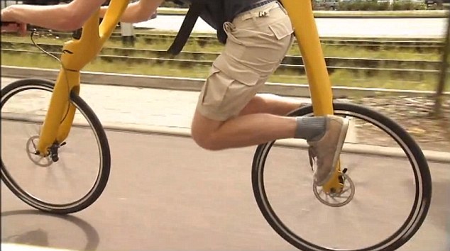 德國新概念自行車顛覆傳統(tǒng) 無踏板車座、需跑步驅(qū)動