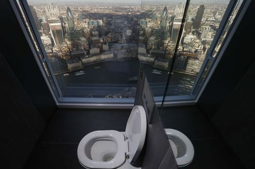 英國最高廁所下月開放 游客“方便”時可觀美景