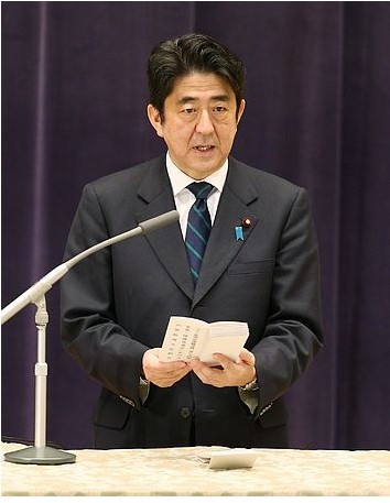 安倍豪稱：愿站在日本自衛(wèi)隊(duì)前面捍衛(wèi)國家安全