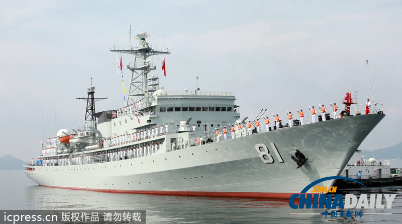 中國海軍“鄭和”號(hào)訓(xùn)練艦到訪韓國（高清組圖）