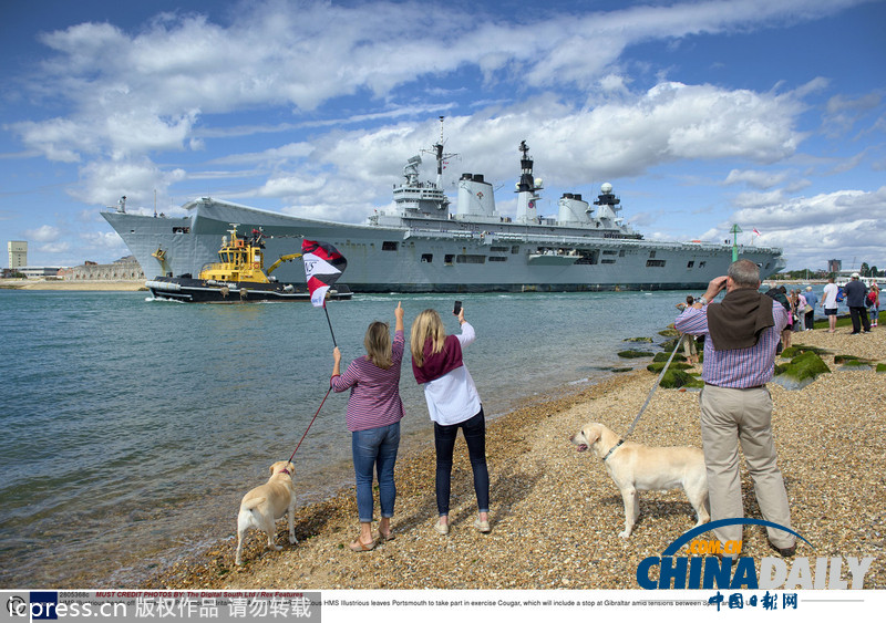 英西直布羅陀主權(quán)爭議升級 英國軍艦赴地中海演習
