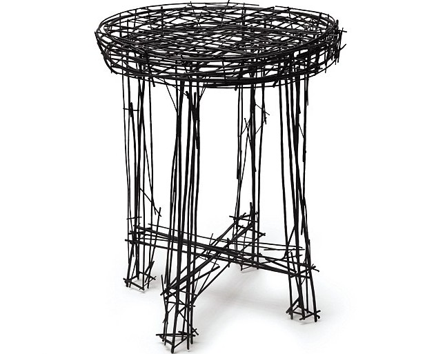 韓國(guó)設(shè)計(jì)師用鋼絲打造“素描”家具 看似平面涂鴉