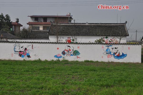 Spring scenery in Mianzhu, Scihuan