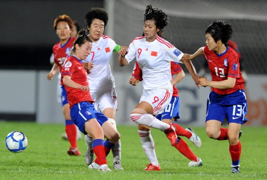 女足亞洲杯：中國(guó)隊(duì)0:0險(xiǎn)平韓國(guó)隊(duì)