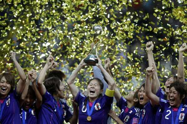女足世界杯：兩度頑強(qiáng)扳平 日本點球5:3美國首奪冠