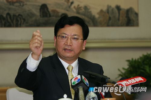 陜西省副省長景俊海在記者見面會上的講話