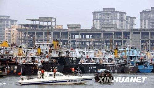 熱帶風(fēng)暴彩虹11日2時(shí)20分登陸海南文昌(圖)