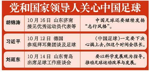 胡錦濤接見足球名宿 中國(guó)足球醞釀改革