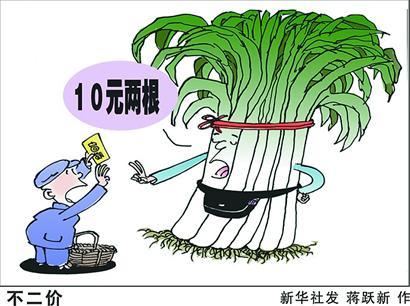平民大蔥價(jià)格暴漲躋身