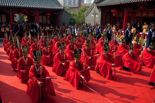 長春文廟舉行祭孔大典紀念孔子誕辰2562周年