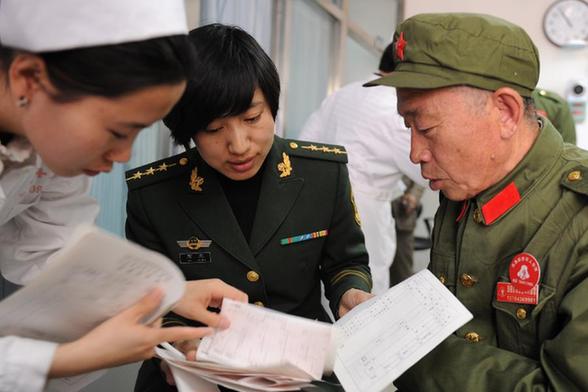 免費(fèi)體檢關(guān)愛老軍人健康