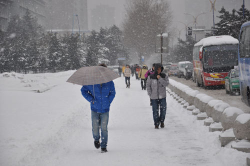 長(zhǎng)春降暴雪
