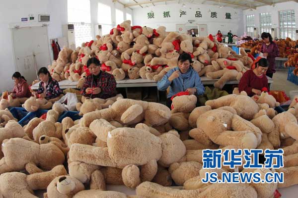 江蘇贛榆玩具企業(yè)迎來(lái)新年商機(jī)
