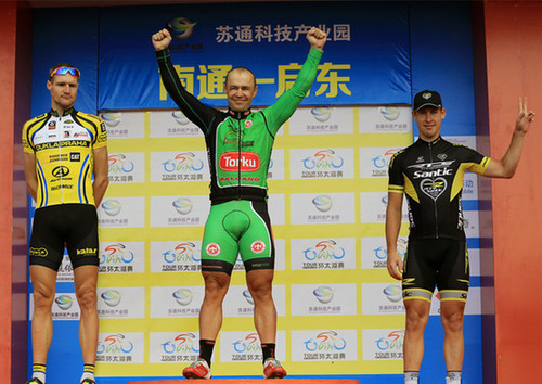 烏克蘭籍選手尤瑞獲環(huán)太湖國(guó)際公路自行車賽南通站冠軍