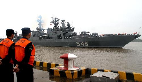 俄羅斯軍艦訪問(wèn)上海