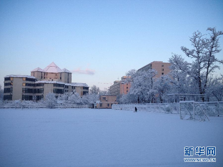 京城降雪迎春分 銀裝素裹如童話世界