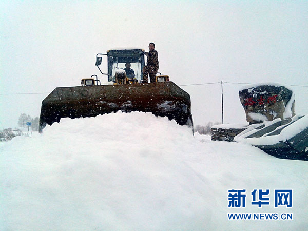 黑龍江漠河遭遇罕見暴雪 24小時(shí)內(nèi)降雪量達(dá)20毫米