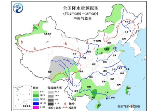 冷空氣將影響中東部地區(qū) 江南江漢有較強降雨
