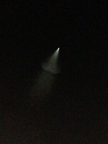 我國多地出現(xiàn)UFO 網(wǎng)友分析疑是反導(dǎo)試驗(yàn)（圖）