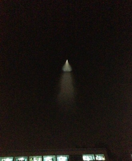 我國多地出現(xiàn)UFO 網友分析疑是反導試驗（圖）