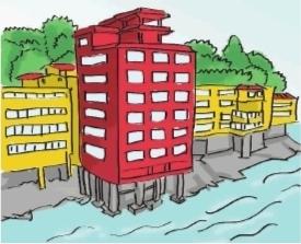 大雨來襲村民家進水田被淹 擠占河道建房惹質(zhì)疑