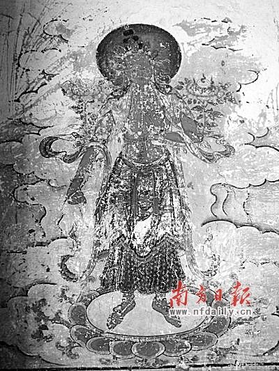 古寺遺跡被抹去 壁畫(huà)慘成“紅配綠”(組圖)