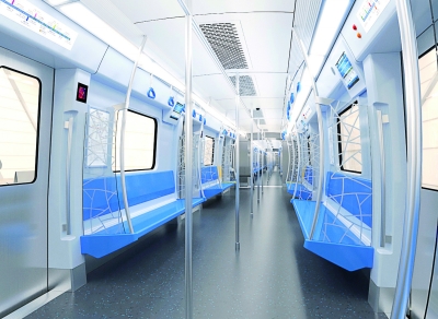 地鐵7號線車廂內“北京范兒”十足