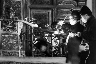 故宮首個全天閉館日 “金鑾殿”龍椅十年來首次保養(yǎng)