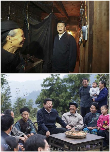 習(xí)近平赴湘西調(diào)研扶貧攻堅（圖）
