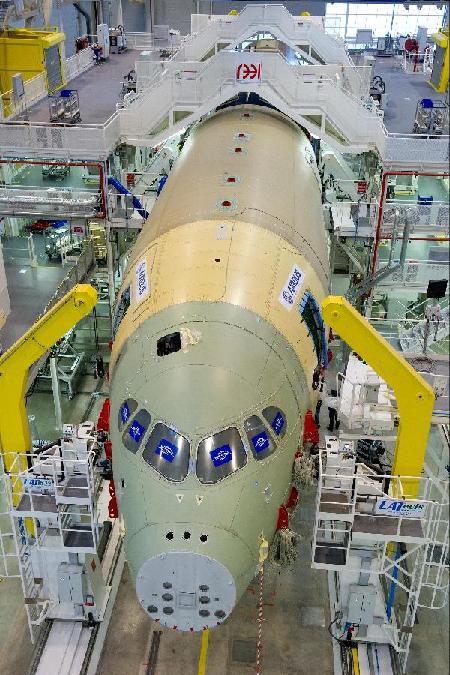 空客第一架A350超寬體飛機(jī)開(kāi)始總裝