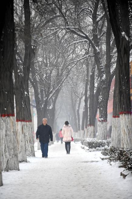 太原積雪路難行