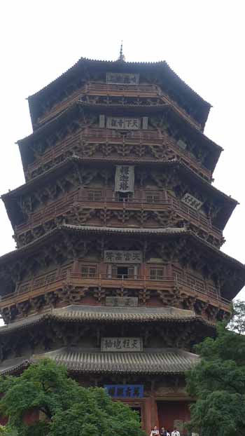 全球唯一現(xiàn)存的純木結(jié)構(gòu)應(yīng)縣木塔(圖)