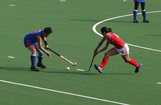 東亞運(yùn)動(dòng)會(huì)女子曲棍球中華臺(tái)北4:2戰(zhàn)勝中國(guó)香港
