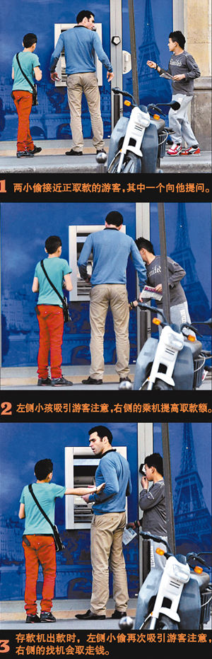 法媒曝光巴黎小偷行竊照片 中國游客是重點目標(biāo)(圖)