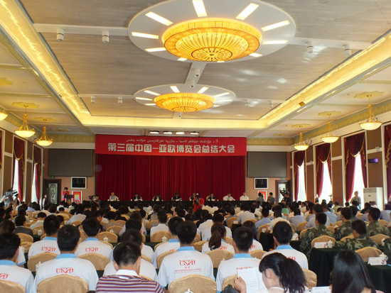 繼往開(kāi)來(lái) 乘勢(shì)而上 -----第三屆中國(guó)—亞歐博覽會(huì)總結(jié)大會(huì)召開(kāi)
