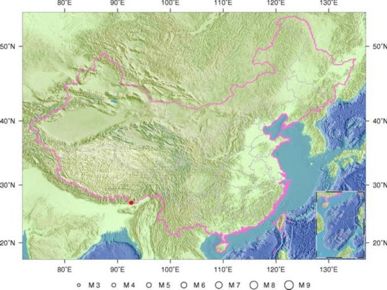 西藏自治區(qū)山南地區(qū)錯那縣發(fā)生4.0級地震