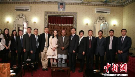 尼泊爾總統(tǒng)會見中國云南新聞代表團(tuán)